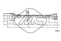 Metalcaucho 81730 - Árbol flexible del velocímetro