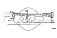 Metalcaucho 81733 - Árbol flexible del velocímetro