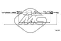 Metalcaucho 81800 - Cable de accionamiento, freno de estacionamiento