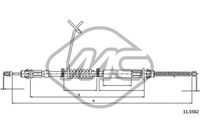 Metalcaucho 81855 - Cable de accionamiento, freno de estacionamiento