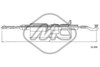Metalcaucho 82380 - Cable de accionamiento, accionamiento del embrague