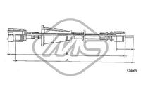 Metalcaucho 82974 - Árbol flexible del velocímetro