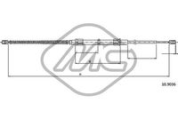 Metalcaucho 83286 - Cable de accionamiento, freno de estacionamiento