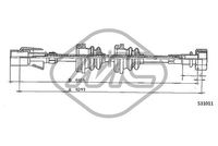 Metalcaucho 83655 - Árbol flexible del velocímetro