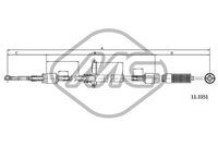 Metalcaucho 80907 - Cable de accionamiento, caja de cambios manual