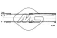 Metalcaucho 80938 - Lado de montaje: delante<br>Longitud [mm]: 207<br>Peso [kg]: 0,043<br>Tipo de freno: Tambor<br>