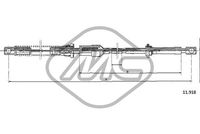 Metalcaucho 81879 - Longitud 1/Longitud 2 [mm]: 1090/971<br>Peso [kg]: 0,066<br>