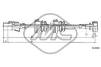 Metalcaucho 83654 - Árbol flexible del velocímetro