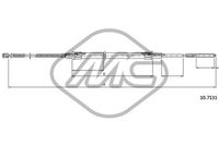 Metalcaucho 83729 - Lado de montaje: derecha<br>Longitud 1/Longitud 2 [mm]: 1503/935<br>Peso [kg]: 0,5<br>