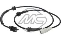 Metalcaucho 50584 - para número de OPR hasta: 14237<br>Tipo de sensor: Sensor activo<br>Longitud de cable [mm]: 620<br>Número de enchufes de contacto: 2<br>Lado de montaje: Eje delantero, izquierda<br>Lado de montaje: Eje delantero, derecha<br>