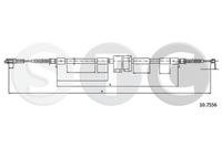 STC T480594 - Lado de montaje: izquierda<br>Longitud 1/Longitud 2 [mm]: 1657/1495<br>Peso [kg]: 0,625<br>Tipo de freno: Discos<br>