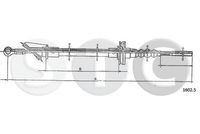 STC T481043 - Longitud 1/Longitud 2 [mm]: 608/252<br>Peso [kg]: 0,158<br>