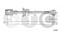 STC T481222 - Árbol flexible del velocímetro