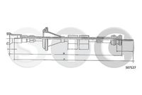 STC T481240 - Árbol flexible del velocímetro