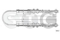 STC T481261 - Lado de montaje: posterior<br>Longitud 1/Longitud 2 [mm]: 2310/2x708<br>Peso [kg]: 0,664<br>