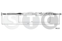 STC T481317 - Cable de accionamiento, freno de estacionamiento