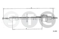 STC T481663 - Longitud 1/Longitud 2 [mm]: 1405/1075<br>Peso [kg]: 0,301<br>