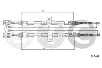 STC T481812 - Lado de montaje: posterior<br>Longitud 1/Longitud 2 [mm]: 1930/1740+1875/1693<br>Peso [kg]: 0,803<br>Número de piezas necesarias: 1<br>Tipo de freno: Tambor<br>