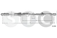 STC T481879 - Longitud 1/Longitud 2 [mm]: 1090/971<br>Peso [kg]: 0,066<br>