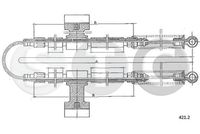 STC T482086 - Cable de accionamiento, freno de estacionamiento
