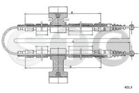 STC T482087 - Cable de accionamiento, freno de estacionamiento
