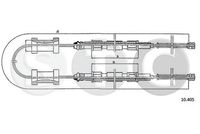 STC T480540 - Cable de accionamiento, freno de estacionamiento