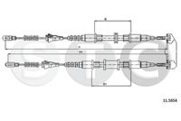 STC T482498 - Lado de montaje: posterior<br>Longitud 1/Longitud 2 [mm]: 1272/692+1676/1092<br>Peso [kg]: 0,867<br>Número de piezas necesarias: 1<br>Tipo de freno: Tambor<br>