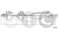 STC T480710 - Cable de accionamiento, accionamiento del embrague