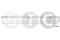 STC T481030 - Cable de accionamiento, freno de estacionamiento