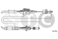 STC T483206 - Cable de accionamiento, accionamiento del embrague