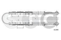 STC T483243 - Cable de accionamiento, freno de estacionamiento