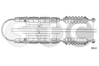 STC T481267 - Cable de accionamiento, freno de estacionamiento