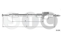 STC T481691 - Cable de accionamiento, accionamiento del embrague