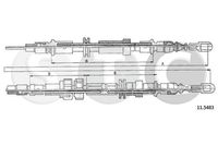 STC T481779 - Cable de accionamiento, freno de estacionamiento
