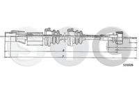 STC T483684 - Longitud [mm]: 1000<br>Peso [kg]: 0,24<br>