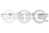 STC T481849 - Cable de accionamiento, freno de estacionamiento