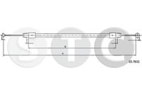 STC T483754 - Cable de accionamiento, freno de estacionamiento