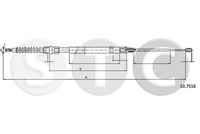 STC T483764 - Lado de montaje: derecha<br>Longitud 1/Longitud 2 [mm]: 1450/810<br>Peso [kg]: 0,373<br>Número de piezas necesarias: 2<br>Tipo de freno: Discos<br>