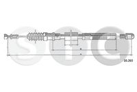 STC T482387 - Cable de accionamiento, accionamiento del embrague