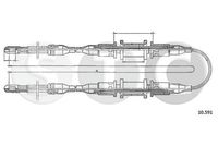 STC T482461 - Cable de accionamiento, freno de estacionamiento