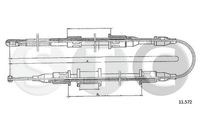 STC T482466 - Cable de accionamiento, freno de estacionamiento