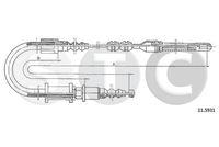 STC T482496 - Cable de accionamiento, freno de estacionamiento