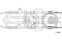 STC T483354 - Cable de accionamiento, freno de estacionamiento