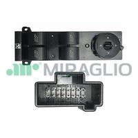 MIRAGLIO 121FRB76005 - Lado de montaje: Delante, izquierda<br>Número de enchufes de contacto: 14<br>Color: negro<br>iluminación interruptor: verde<br>