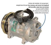 EACLIMA 20A8182 - Tensión [V]: 24<br>Calidad: ALTERNATIVO<br>Técnica conexión: Horizontal Brida<br>poleas - Ø [mm]: 119<br>Nº de componente: 8120<br>Nº de componente: 6046<br>Nº de componente: 8129<br>Nº de componente: 8204<br>Capacidad aceite [ml]: 175<br>ID compresor: 7H15<br>ID embrague: Poly-V8<br>Agente frigorífico: R 134 a<br>ID culata (compresor): SB<br>Fabricante: SANDEN<br>