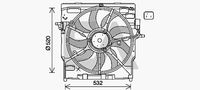 DOGA EBM045 - Ventilador, refrigeración del motor