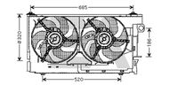 EACLIMA 33V10003 - Ventilador, refrigeración del motor