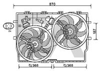 EACLIMA 33V25082 - Restricción de fabricante: BEHR<br>Diámetro [mm]: 368<br>Material: Plástico<br>Calefacción / Refrigeración: Ventilador doble<br>Versión: Sin regulador<br>Diámetro 2 [mm]: 368<br>