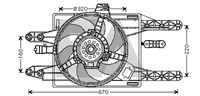 EACLIMA 33V25045 - Ventilador, refrigeración del motor