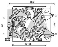 EACLIMA 33V25098 - Potencia nominal [W]: 150<br>Restricción de fabricante: DENSO<br>Diámetro [mm]: 405<br>Material: Plástico<br>Calefacción / Refrigeración: Ventilador simple<br>Sentido de giro: Sentido de giro a la derecha (horario)<br>Versión: Sin regulador<br>